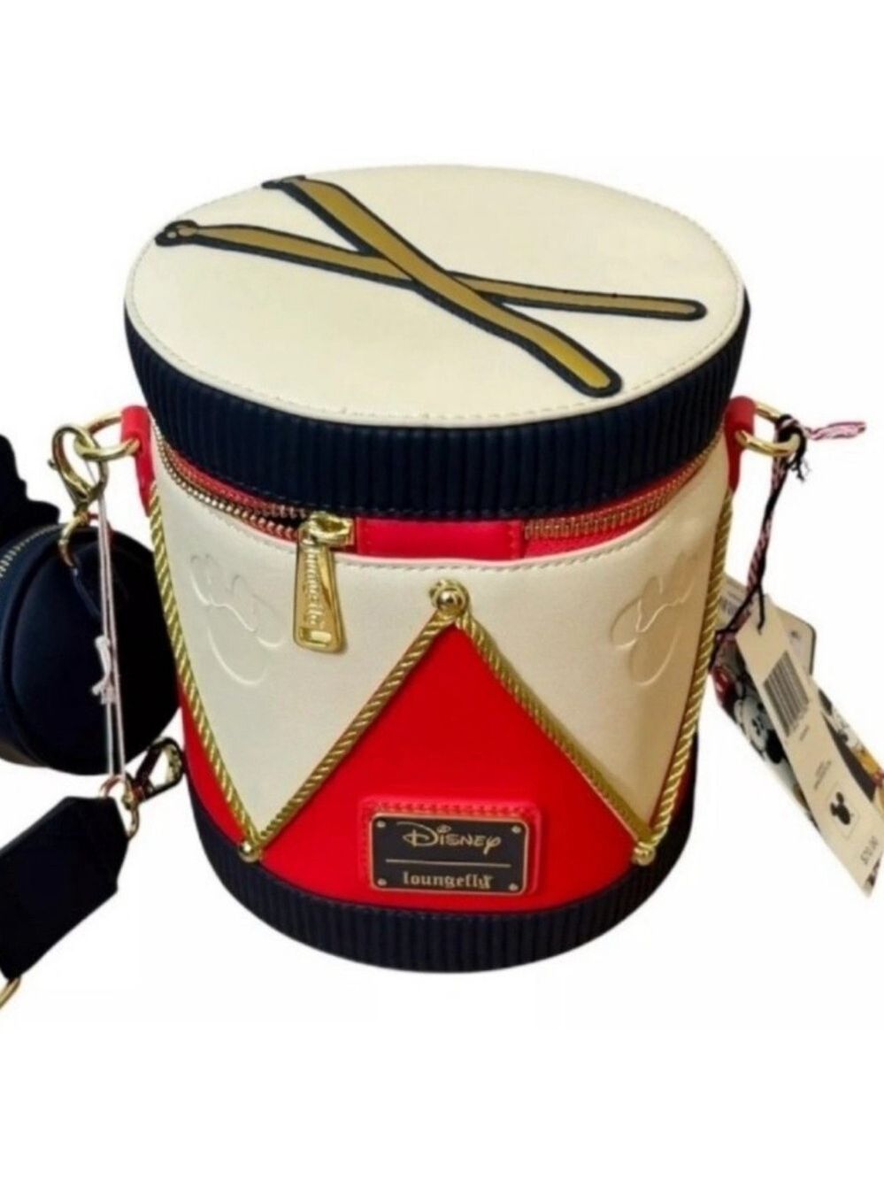 Loungefly Disney Drum Crossbody Bag - Macy’s Minnie Mouse Exclusive NWT - Picture 2 of 6